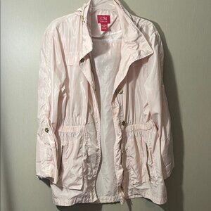 Ciao Milano large Soft Pink Utility Jacket hooded packable